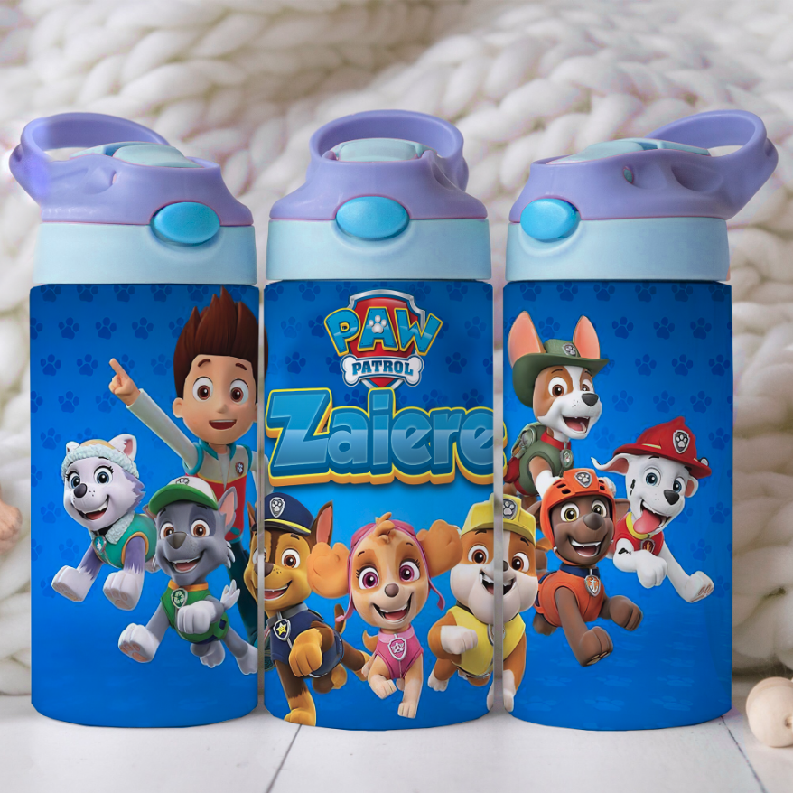 12oz Sublimation Kids Flip Water Bottle